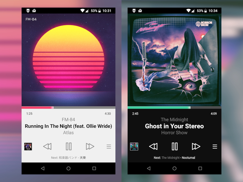 foobar2000 skins for android